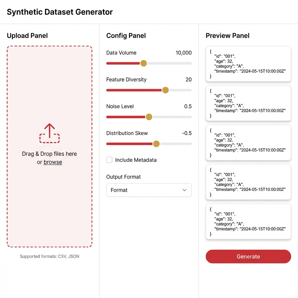 Dataset Generator UI